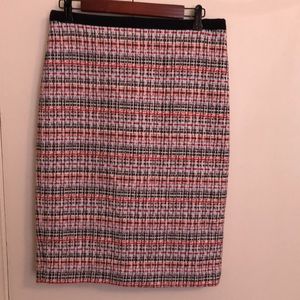 Talbots Multi-color Sparkle Weave Pencil Skirt